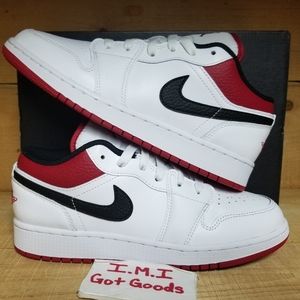 Air Jordan 1 Low GS 'White Gym Red'